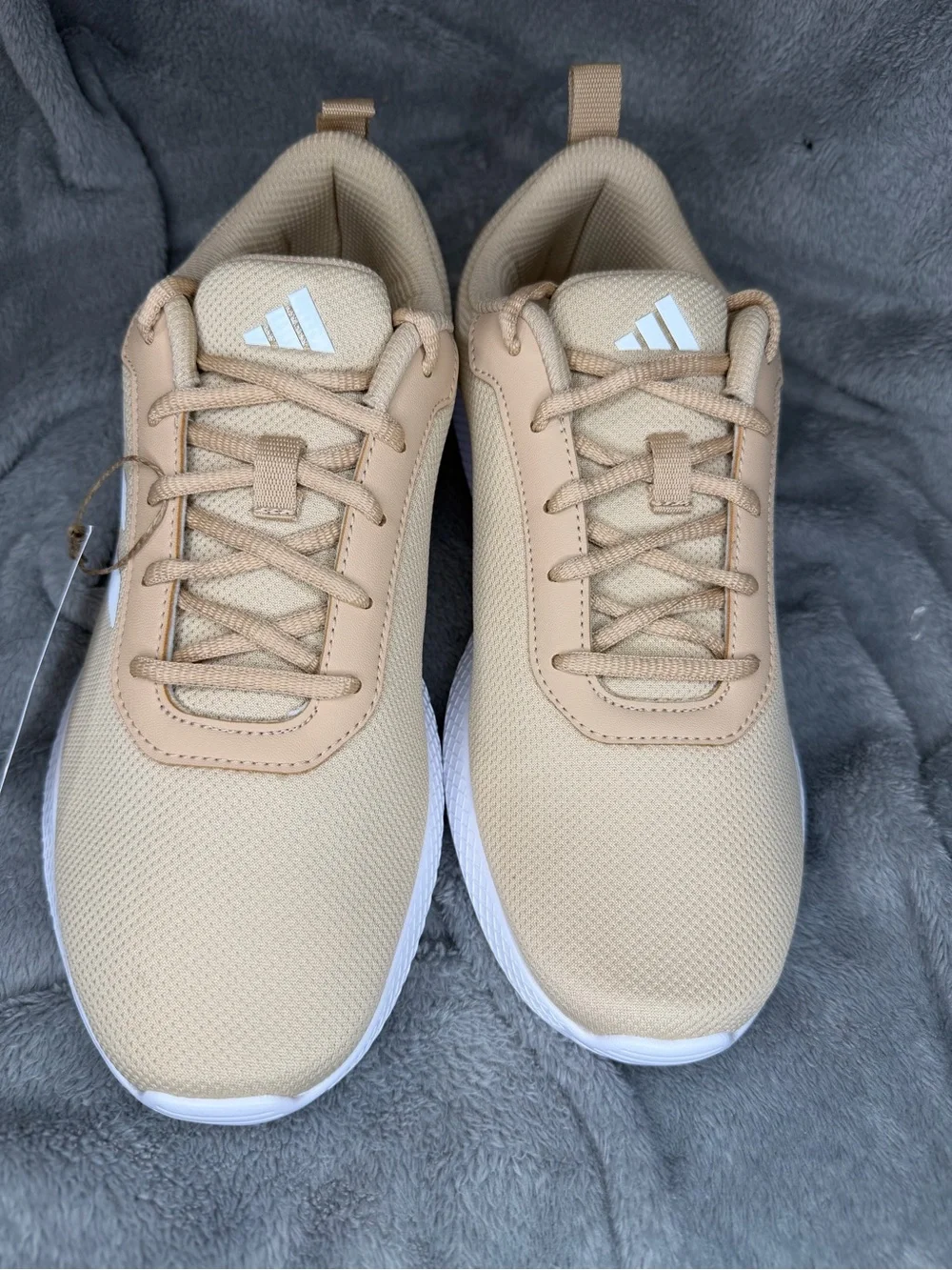 adidas Men's Tan Athletic Sneakers with White Sole